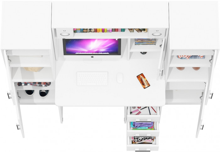 С-МД-СК9 Компоновка № 02, белый шагрень