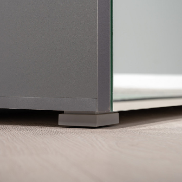 Октава Прихожая 22, серый графит/дуб крафт золотой/фасады МДФ серый графит