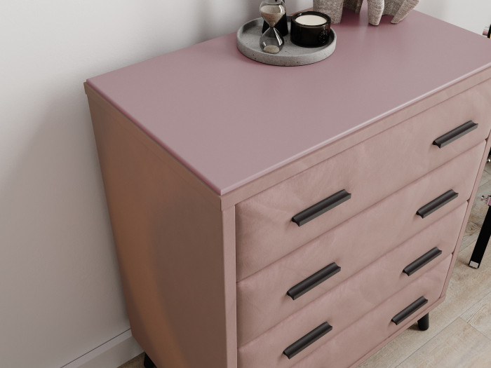 Комод интерьерный Пай пыльная роза/мдф пудра