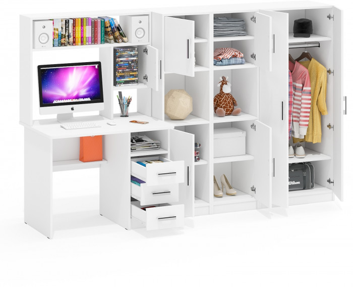 С-МД-СК9 Компоновка № 03, белый шагрень