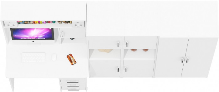 С-МД-СК9 Компоновка № 03, белый шагрень