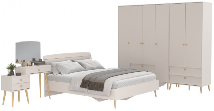 Афина Спальня 20-1600, кашемир серый