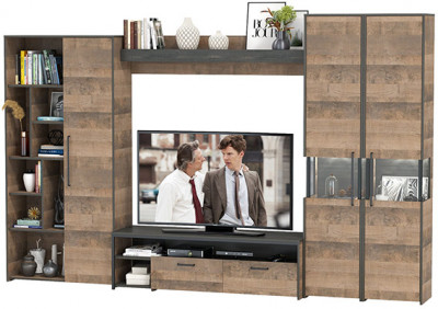 Трувор Гостиная 033, дуб гранж песочный/интра